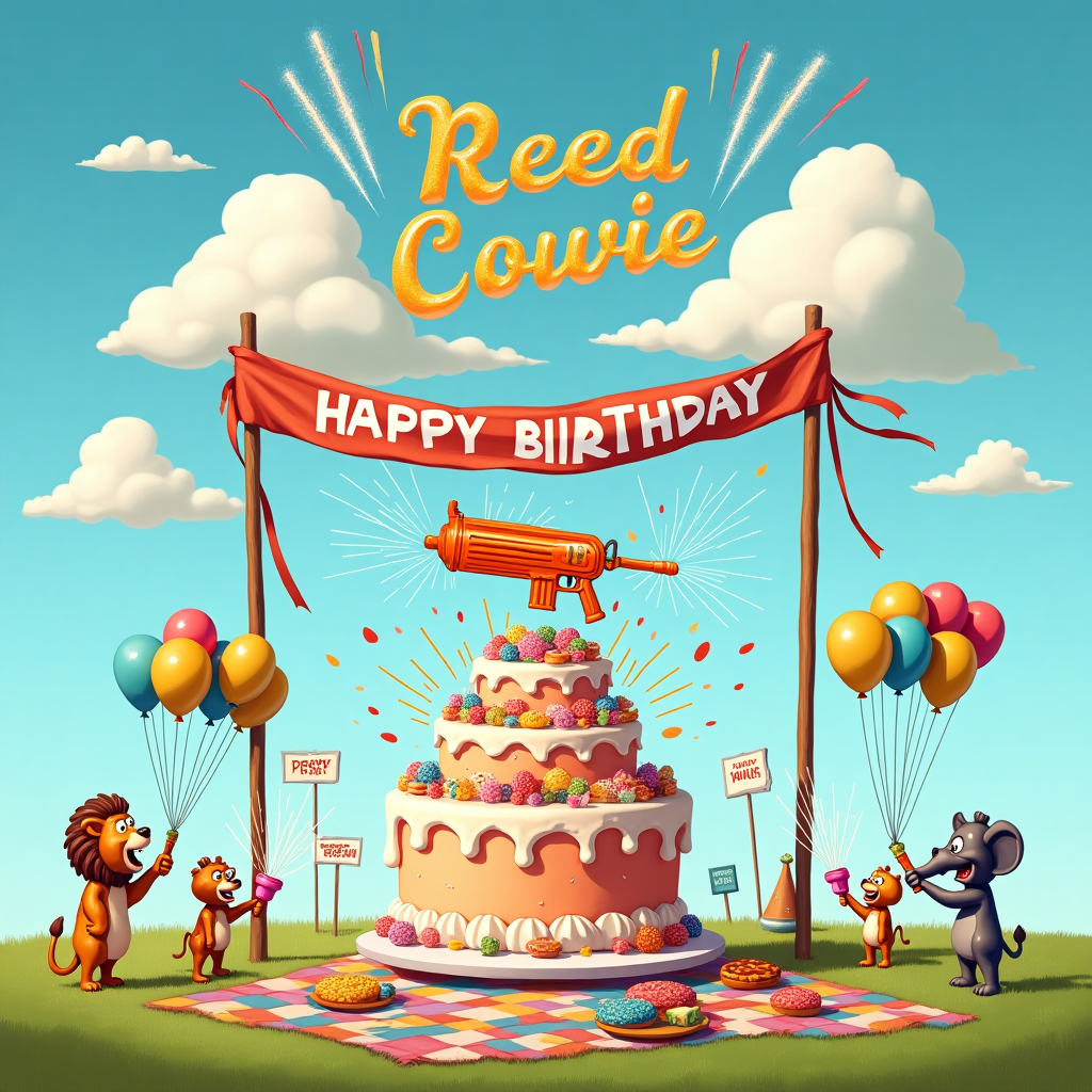 Gun Birthday Card