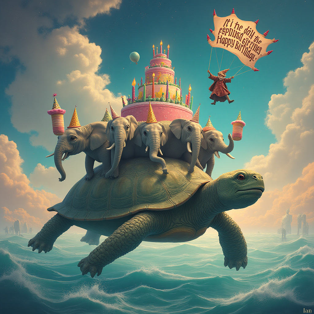 Terry Pratchett Discworld , and Birthday Card