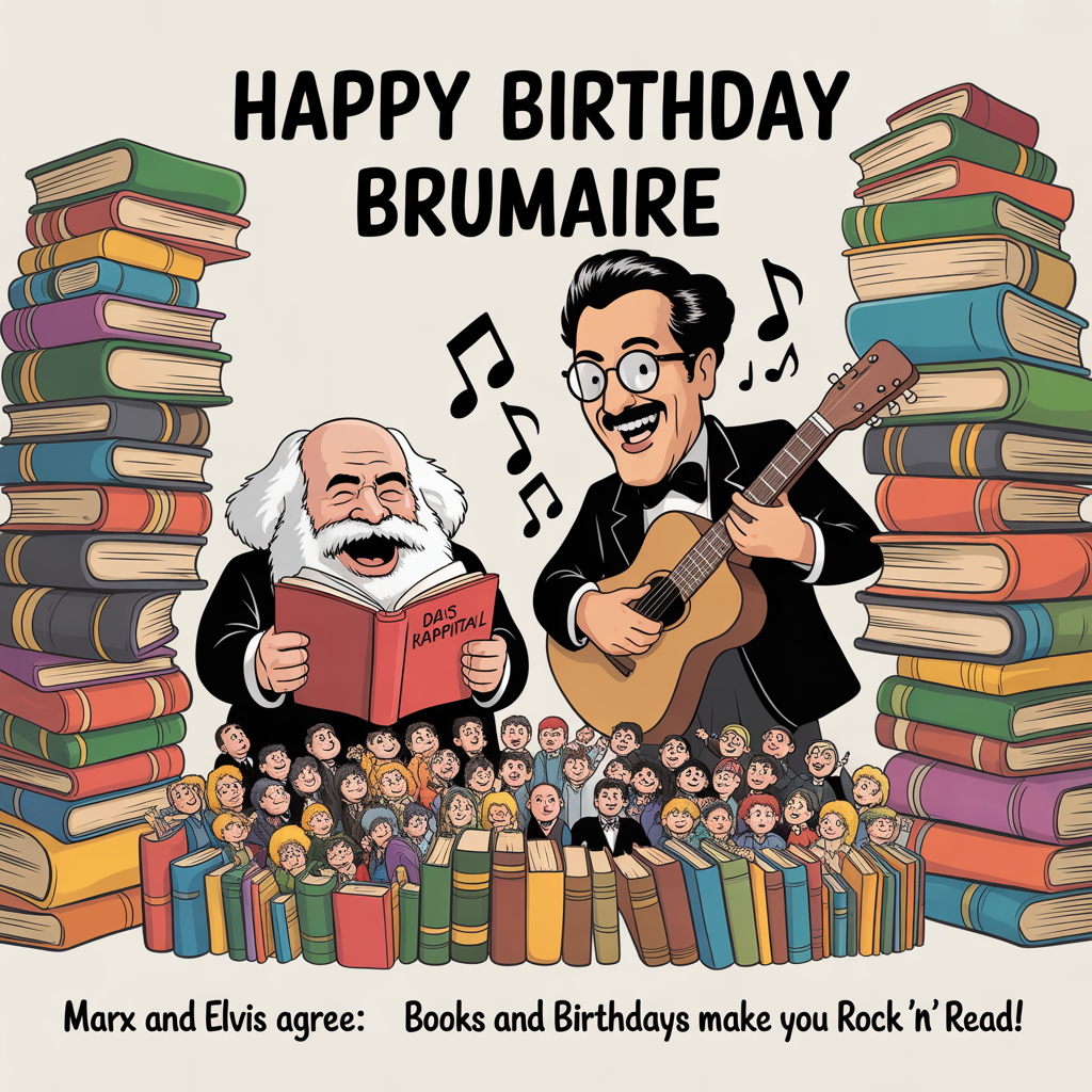 Karl marx, Books, Elvis Costello , and Birthday Card