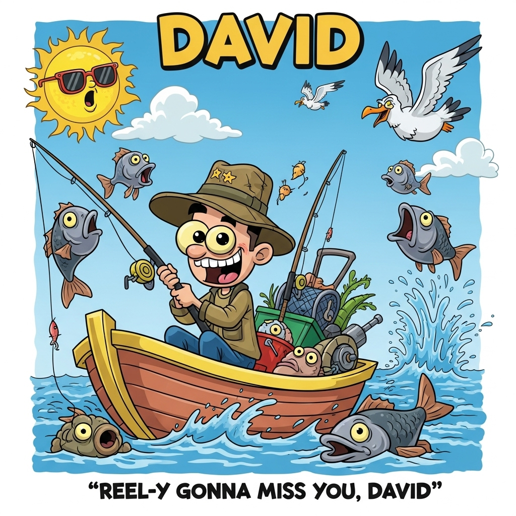 Fishing, and Farewell Card