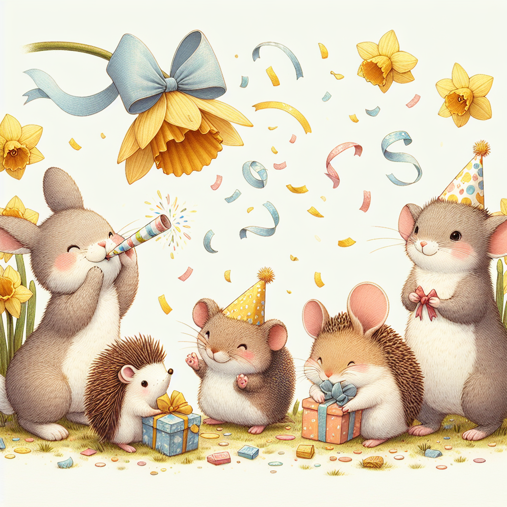 Daffodils Birthday Card
