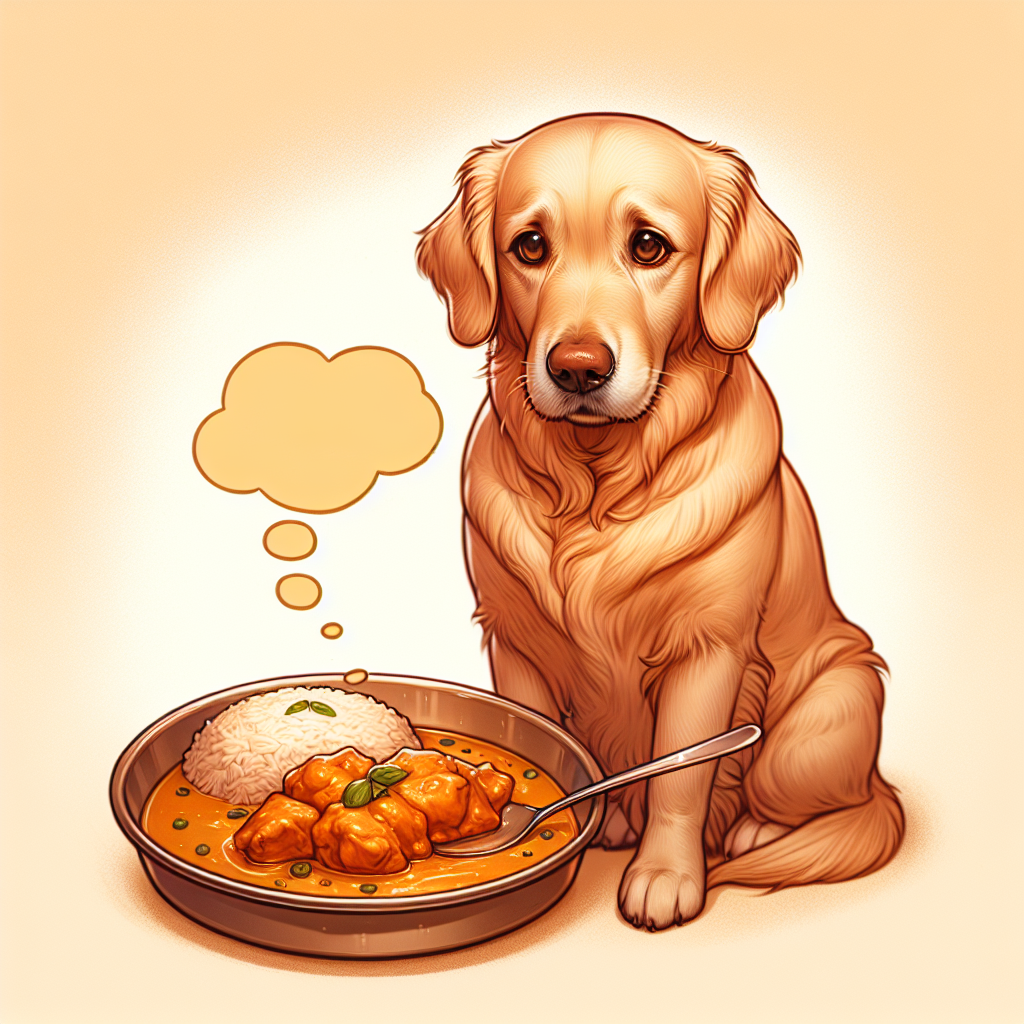 Create a heartwarming illustration of a golden retriever sitting beside a plate of steaming butter chicken. The dog should have a look of empathy and companionship in its soft eyes, as if offering the dish as a comforting gesture. Add a touch of humor by giving the dog a subtle smile and include a thought bubble over its head that reads, 'Sometimes a good meal is the best hug.' The overall scene should exude warmth, implying that food and furry friends are remedies for life's challenges.
Generated with these themes: Butter chicken, and Golden retriever.
Made with ❤️ by AI.