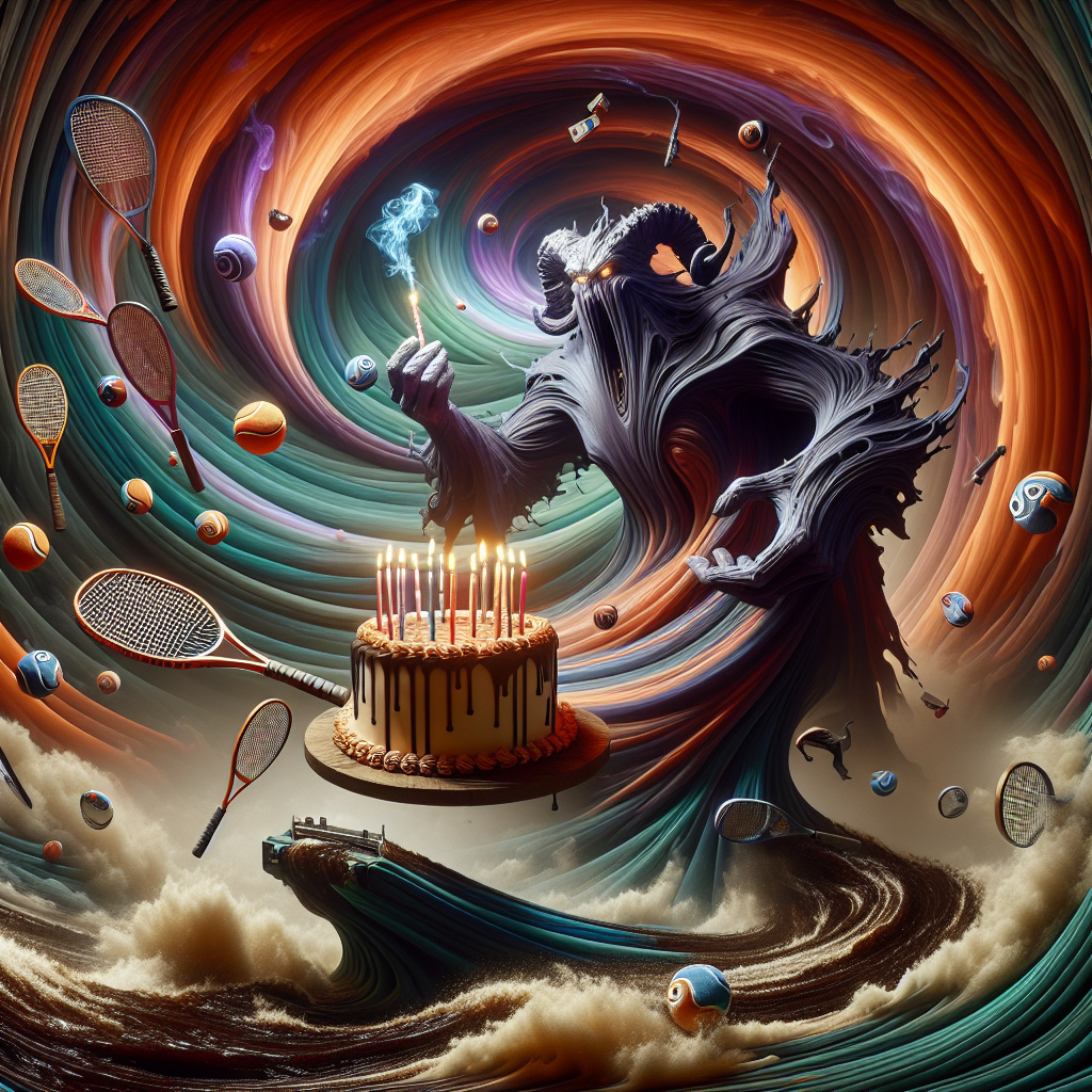 A dynamicscape, swirling into a vortex, creates an eccentric backdrop for an unusual birthday setting. The scene is awash with hues that defy the common range of spectral colors. The focal point is a grand, statuesque character from a general fantasy tabletop game, gripping a birthday cake cleverly crafted into the shape of a popular generic gaming console. Candles atop the cake burn with eerie, ghostly flames. Scattered around this figure, phantom-like tennis rackets float mid-air, each string vibrating to emit an uncanny melody. A river, composed of dark, aromatic coffee, flows beneath, carrying insubstantial wishes and dreams in its steamy stream.
Generated with these themes: Warhammer, Xbox, Tennis, and Coffee.
Made with ❤️ by AI.