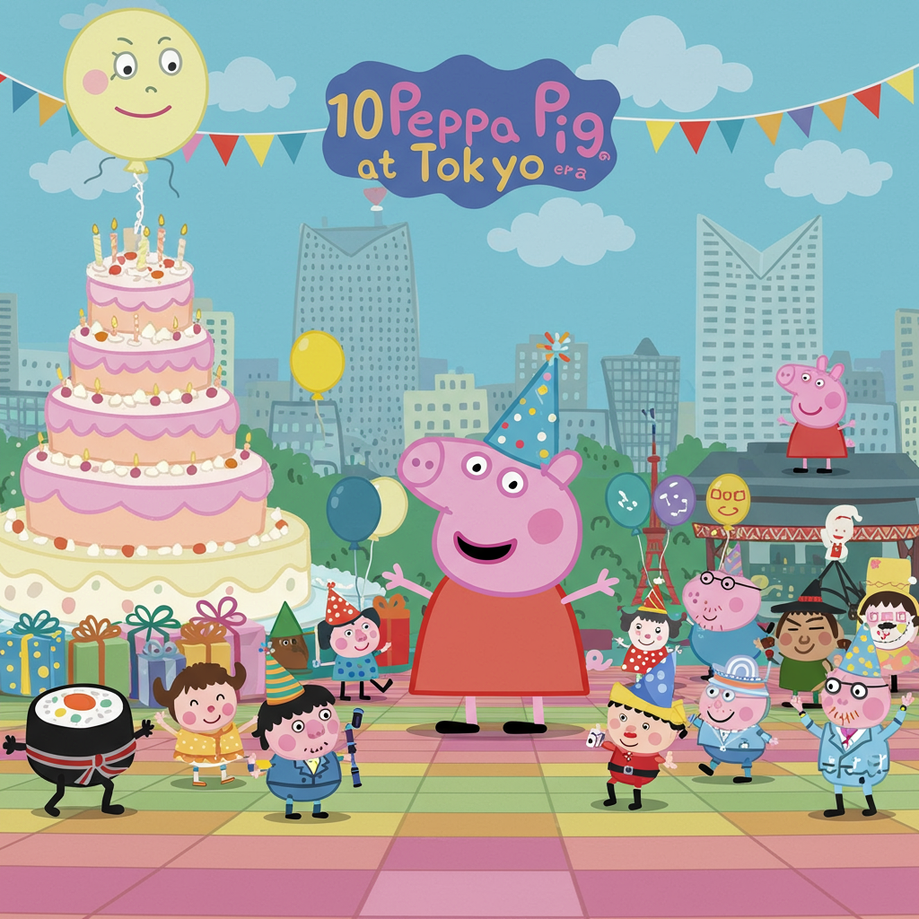 The ultimate Peppa pig bash Birthday Card