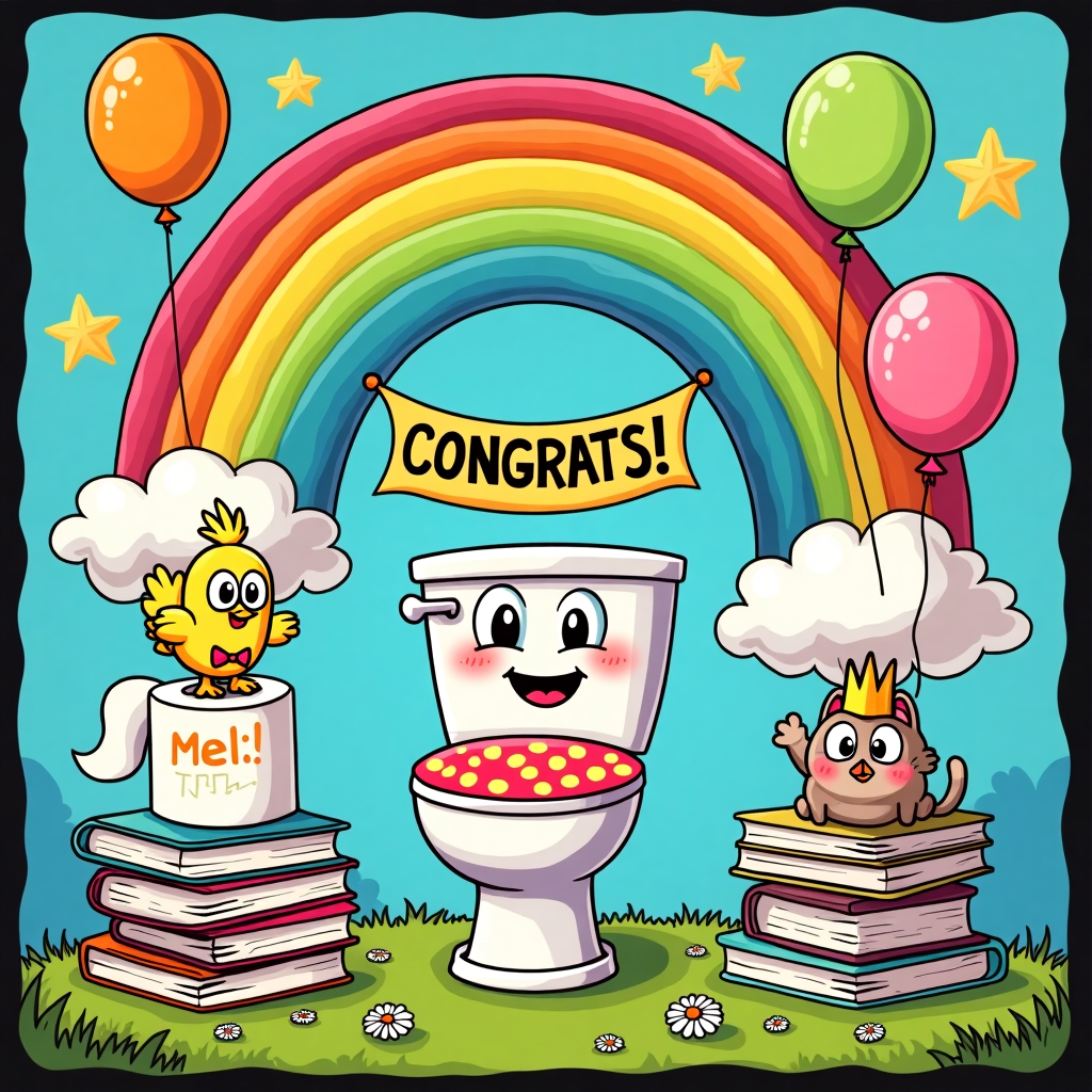 On taking a crap Congratulations Card