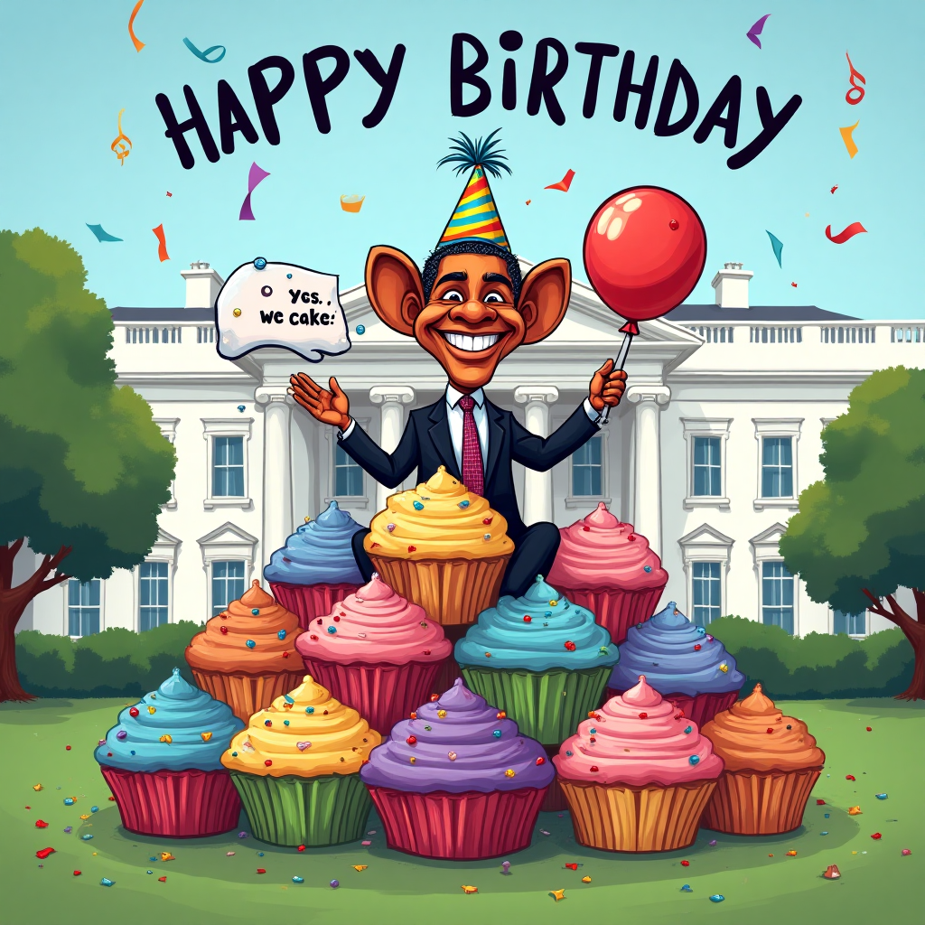 Obama, and Birthday Card