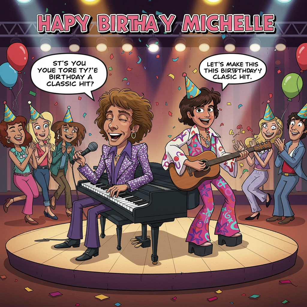 Barry Manilow and Donny Osmond, and Birthday Card