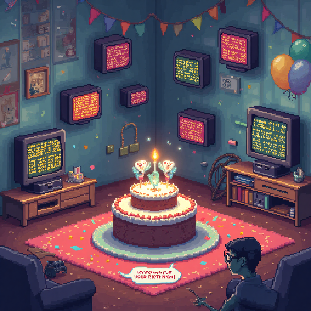 Playstation, Coding , Computer, and Birthday Card