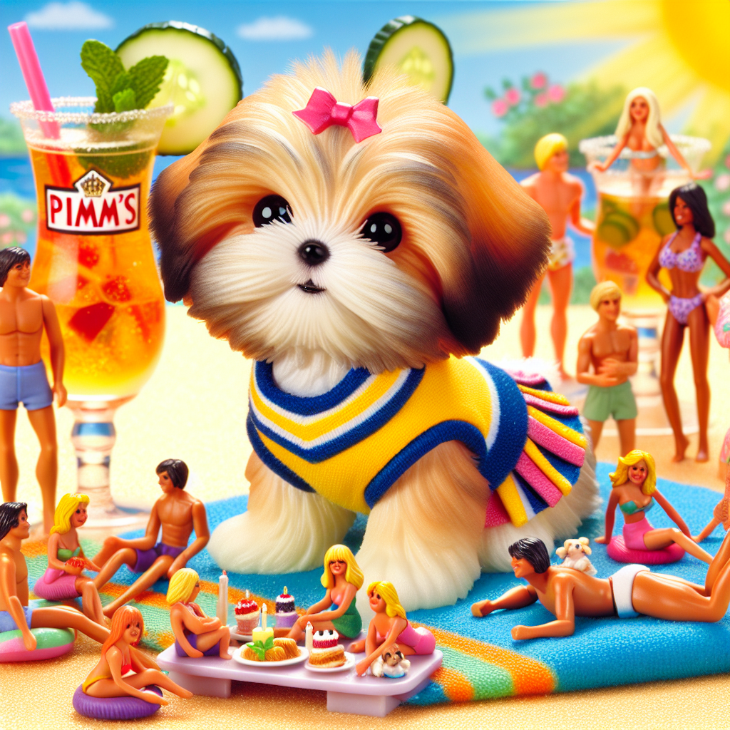 Imagine a scene with a cheerful Maltipom puppy at the center, possessing bright, endearing eyes and a soft, comfortable fur coat that sends out feelings of warmth and love. This adorable puppy is wearing a small cheerleader costume that perfectly complements the cheerful aura of the birthday celebration. Party embellishments indicate Pimm's mixed drinks adorned with slices of cucumber and mint sprigs, hinting at a summertime gathering. The setting illustrates a vibrant cartoon depiction of a birthday party where figurines, including men and women of various descents, are basking in the sun. Each individual is sprawled on multi-colored beach towels, bathed in the tender glow radiating from cartoons of sun rays.
Generated with these themes: Maltipom puppy called Aero, Cheerleading, Pimms, and Sunbathing.
Made with ❤️ by AI.