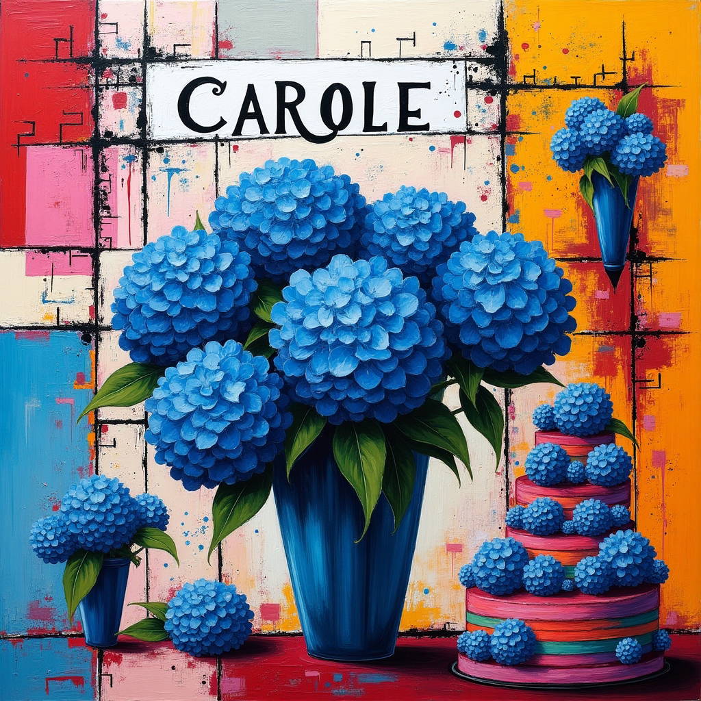 BLUE HYDRANGEA Valentines-day Card