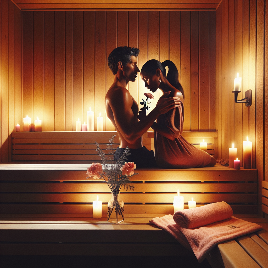 Create a detailed image of an invitingly serene sauna room. The walls are constructed of warm, honey-golden wood lit by the soft glow of flickering candles. The room is filled with warm steam and a faint trace of pink is added by the presence of soft pink towels. A tasteful nod to Mother's Day can be seen with a small, elegant vase holding a single, fresh carnation placed on a cedar bench. The poignant feature of the image involves a 40-year-old slim Hispanic woman, her thick dark hair tied back in a ponytail, sharing a tender, passionate moment with a young, muscular black man. Their intertwined figures are the embodiment of a deeply emotional connection filled with intense love.
Generated with these themes: 40 year old slim woman, thick dark hair in a ponytail in a sauna passionately kissing a young muscular black man .
Made with ❤️ by AI.