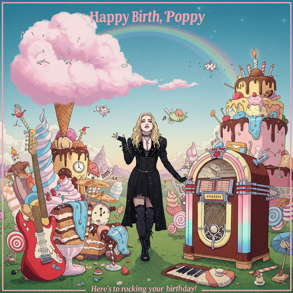 Madonna, Twin Peaks, Rock Music, Cakes, Ice cream, and Birthday Card