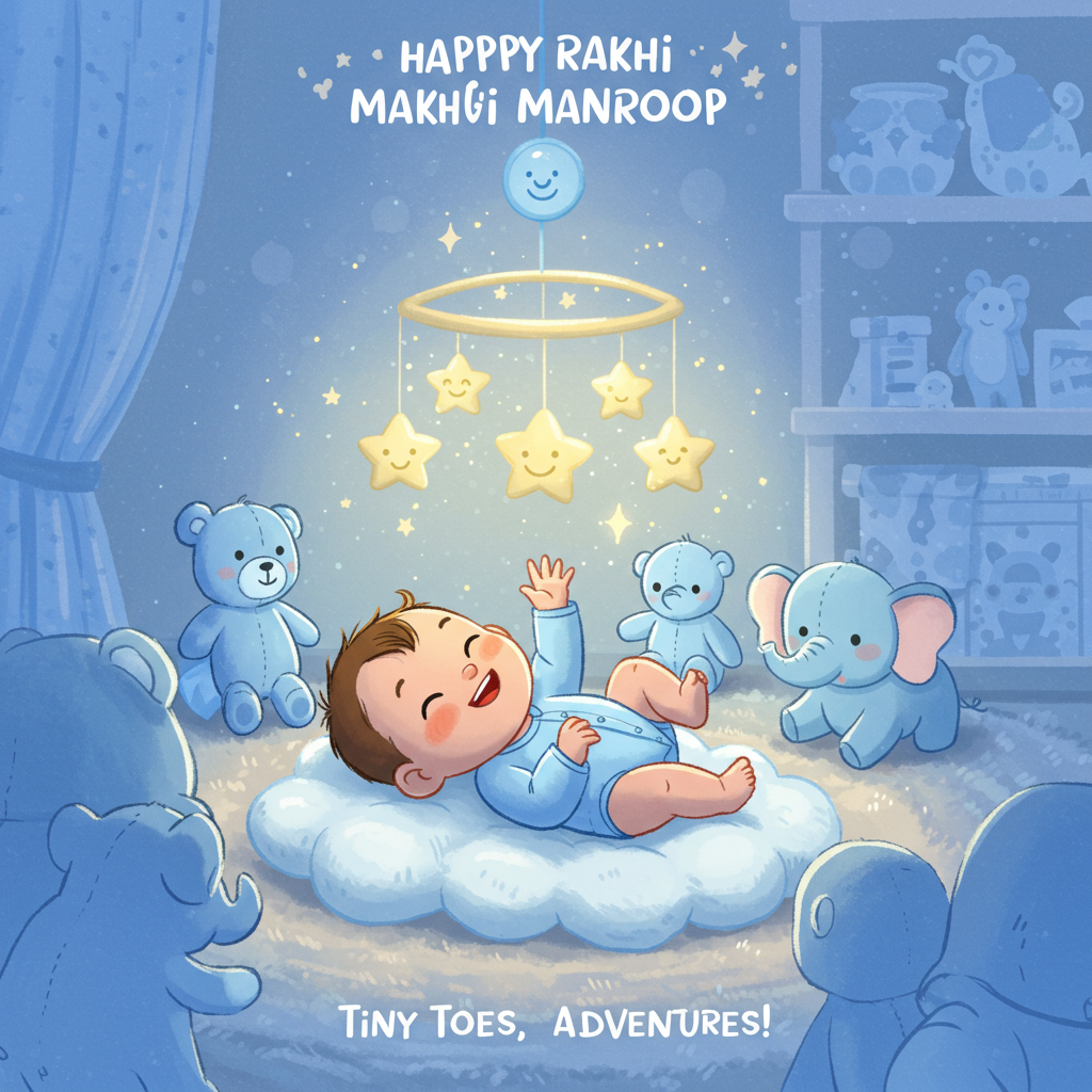 BABY , BLUE , and New-baby Card