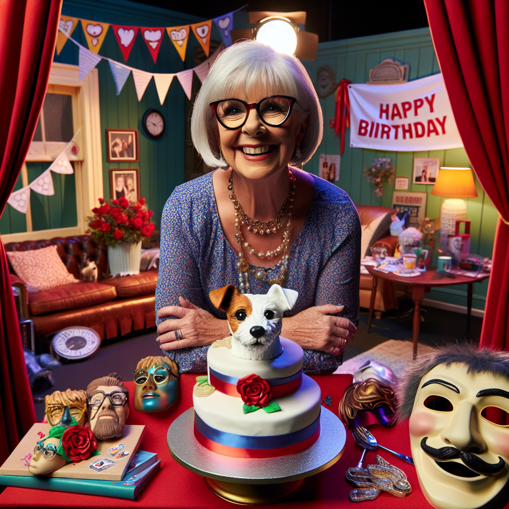 Immerse yourself in a lively and spirited birthday party unfolding in Australia. Center stage is a spirited 45-year-old Caucasian female bookseller who sports trendy glasses and shoulder-length white hair. Nestled amidst a vibrant theatre setting, she stands with red curtains and drama masks serving as her backdrop. A birthday cake decorated with a small Jack Russell figure, representing her pet, graces a table nearby, playfully peeking from behind stage props. The room is laden with props implying an imminent charity walk, inclusive of banners and walking shoes, infusing a sense of community and charity in the atmosphere. The emphasis on mirthful and heartwarming expressions endorses the woman's zeal and benevolence.
Generated with these themes: 45 year old caucasian woman with white shoulder length hair and glasses, Bookseller, Australia, Theatre, Jack russell in the background, and Charity walk.
Made with ❤️ by AI.