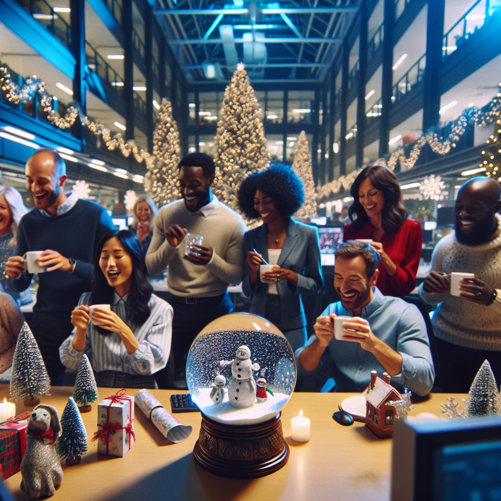 It's Christmas at Media City, Manchester, where a spirited office party takes center stage, set against a backdrop of illuminated trees. Workers exchange gifts and Christmas crackers, the sounds of joy mingling with the soft crunch of snow underfoot. A tiny snowglobe on a nearby desk captures the wintry scene in a magical microcosm.
Generated with these themes: Christmas office party, Illuminated trees, Manchester, Media city, Illuminations, Presents, Christmas crackers, and Tiny snowglobe.
Made with ❤️ by AI.