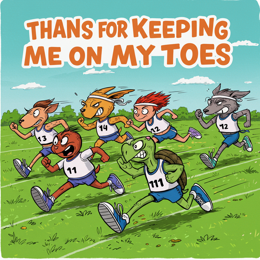 Sprinting, PE, and Thank-you Card