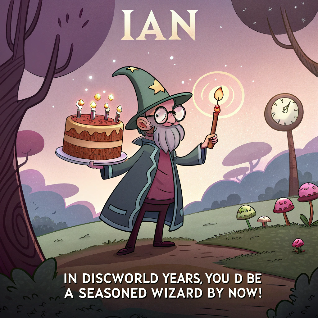 Terry Pratchett Discworld , and Birthday Card