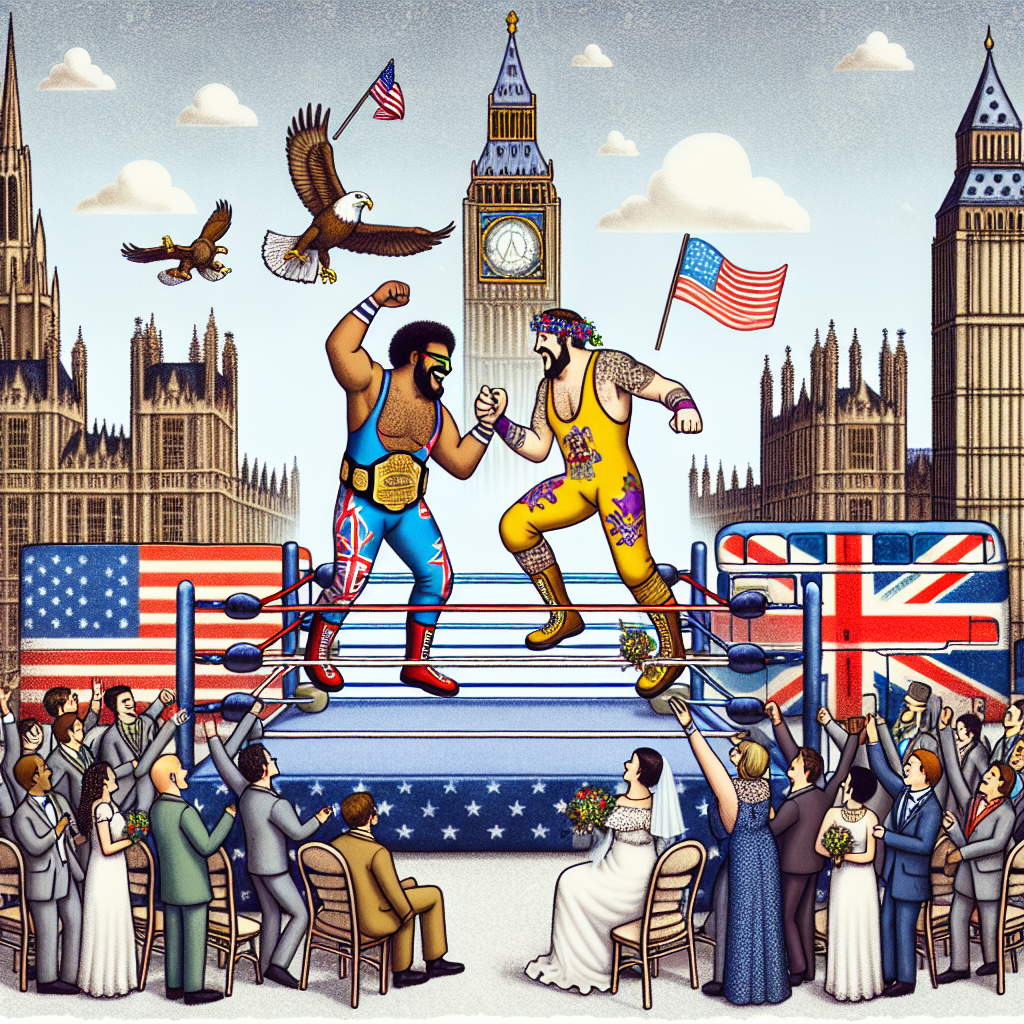 Wrestling , WWE, America, and London Wedding Card