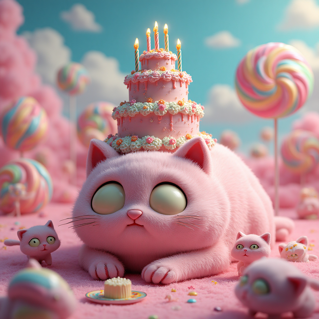 Jellycat, Cake, and Birthday Card