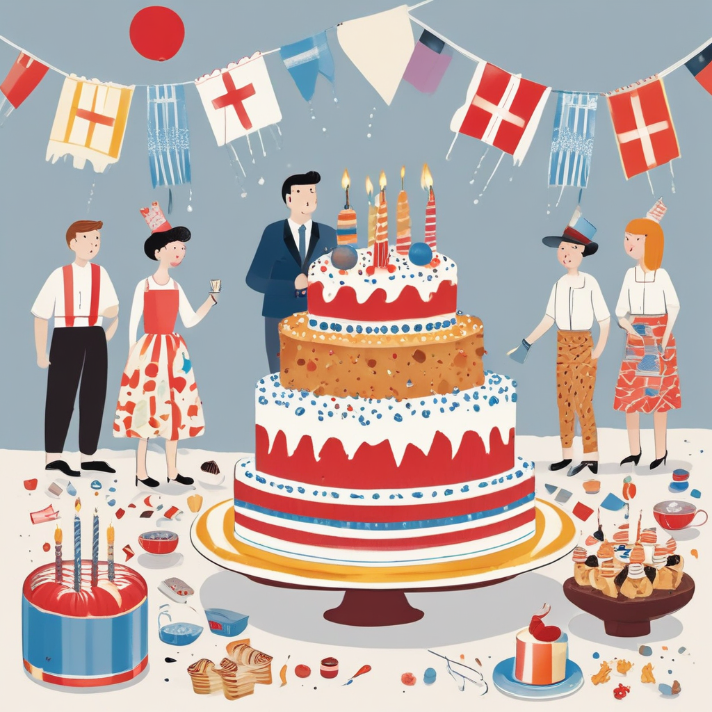 Illustration Funny, An appealing illustration of a birthday celebration rooted in Denmark with a unique style spin. Biscuits personified as fashion enthusiasts, decorated with petite clothing that reflect Danish fashion sophistication, socialize near an sleek, designer birthday cake. The cake is amusingly crowned with candles shaped like biscuits and Danish flags; crumbs that look like confetti bring an enjoyable element to the festivities. The whole scene radiates a humorous appreciation towards Danish culture and fashion-inspired baked goods.
Generated with these themes: Denmark, Fashion , and Biscuits.
Made with ❤️ by AI.