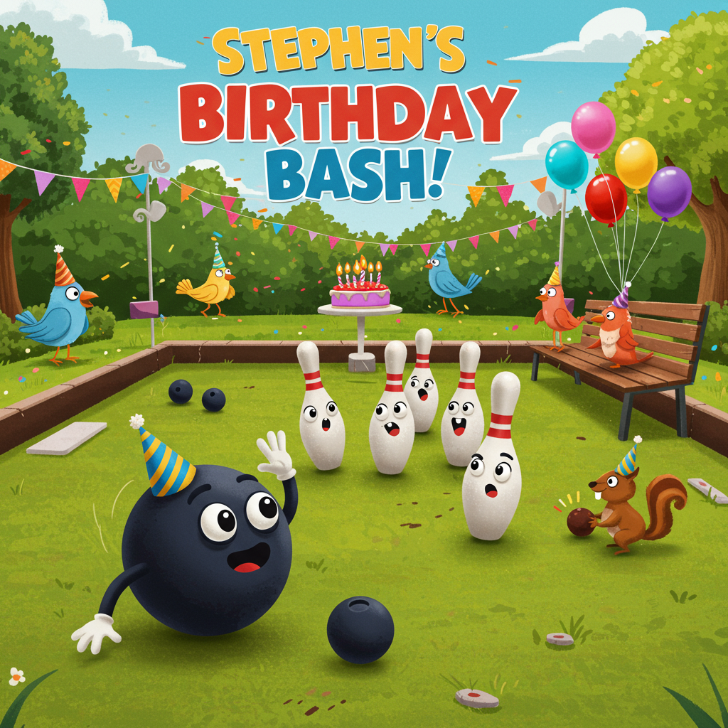 Lawn bowls , and Birthday Card