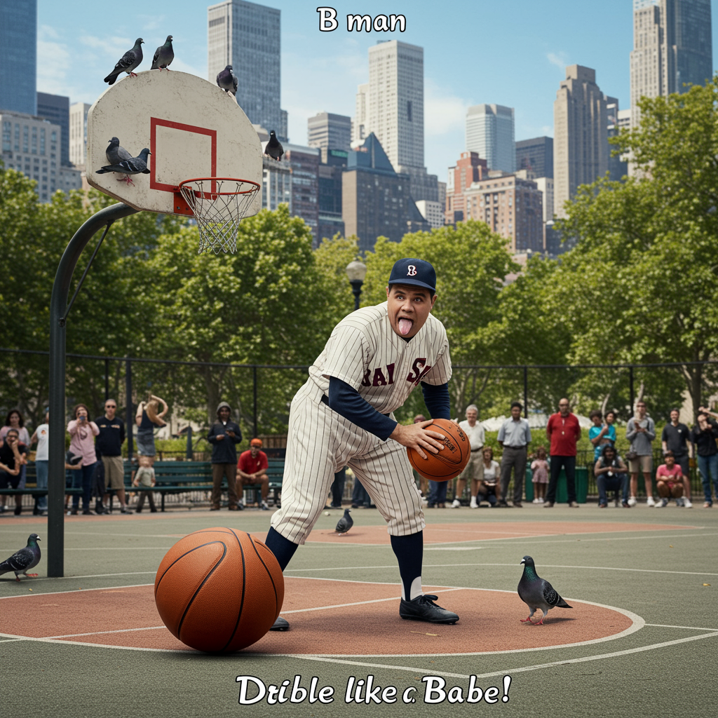  Babe Ruth, basketball, and Birthday Card