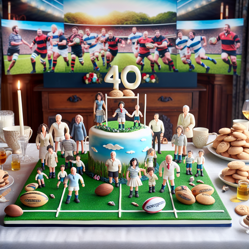 40th, Rugby, and Family Birthday Card