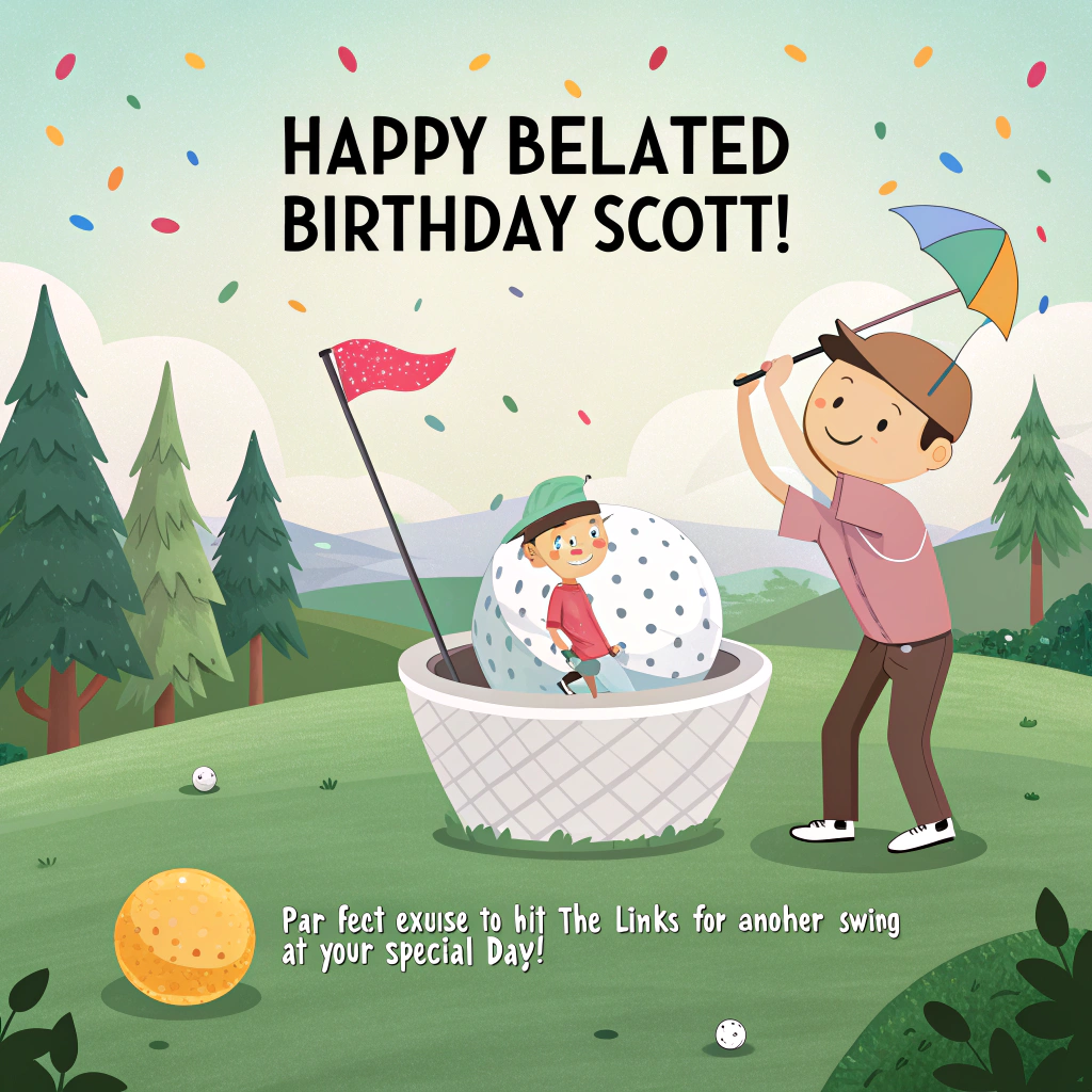 Golf, and Birthday Card