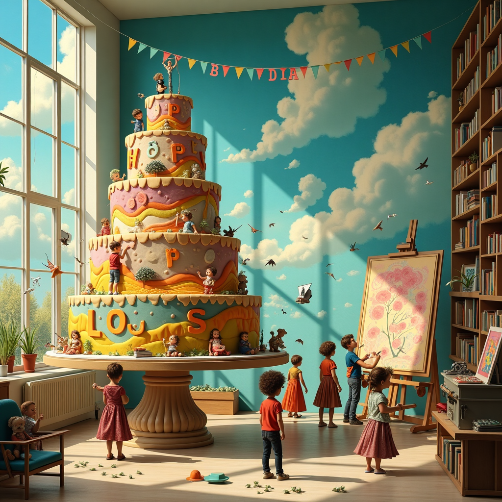 Lots of teenage and adult children, and Graphic designer Birthday Card