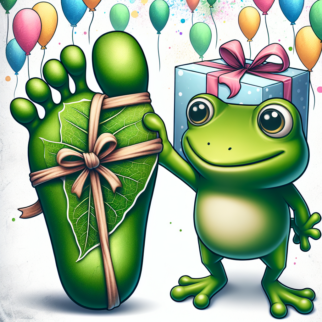 Frog, and Nicotine pouches Birthday Card
