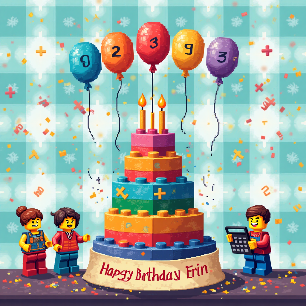 Lego, maths, and Birthday Card