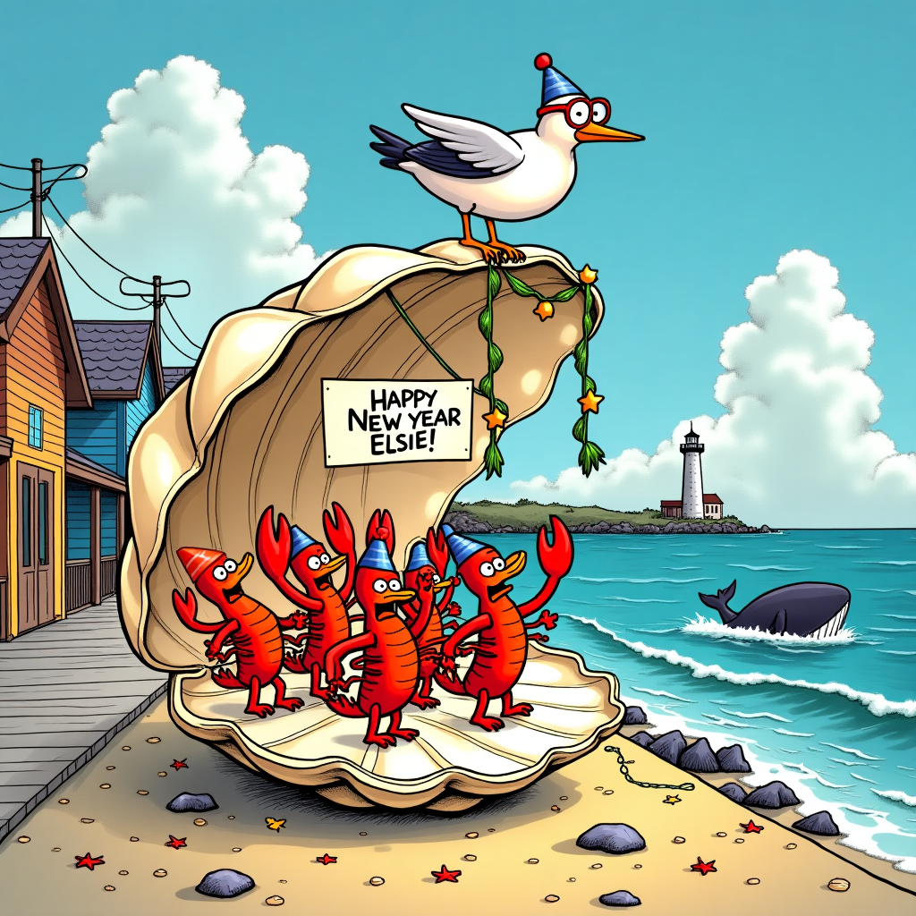 Cape Cod New-year Card