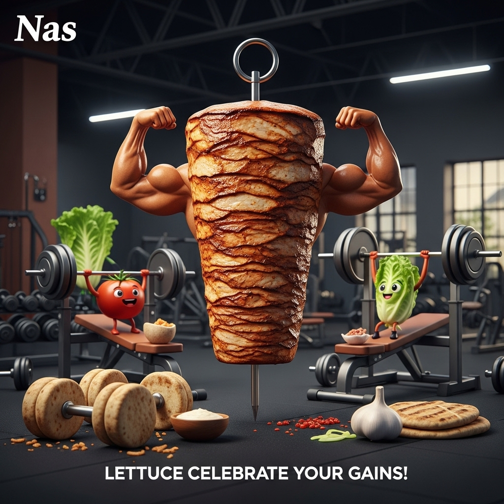 Kebab, HSP, Gym, and Birthday Card