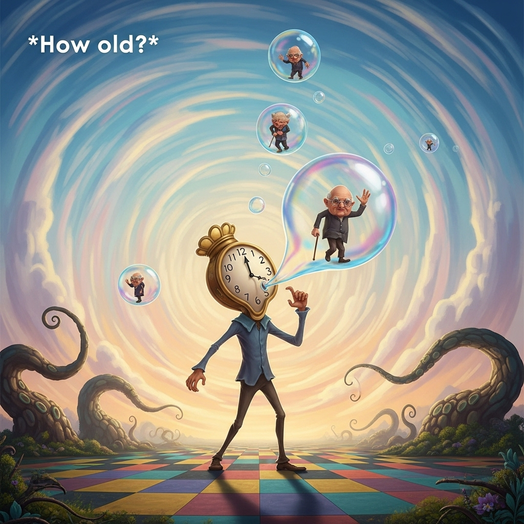 Blowing bubbles, and Birthday Card