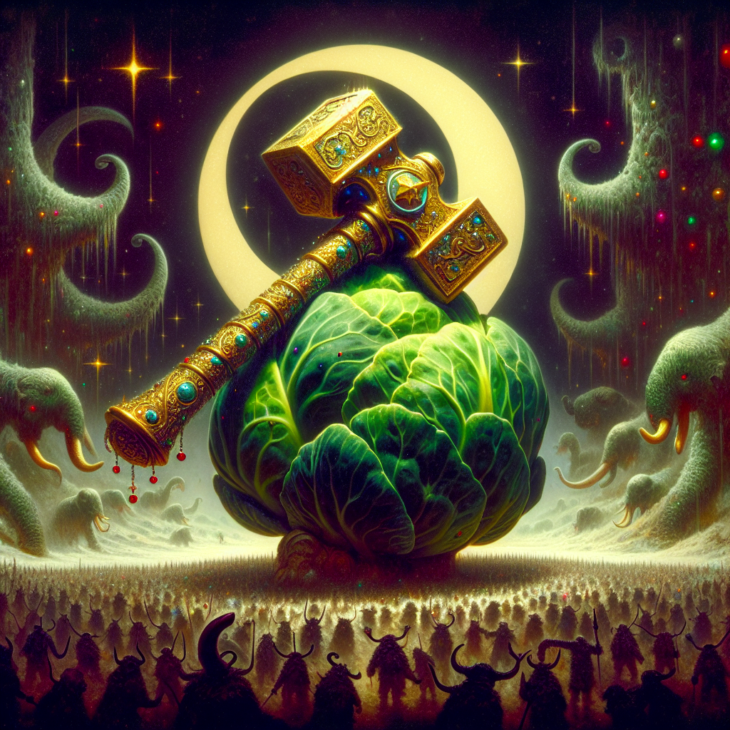 Warhammer/ brussells sprouts Christmas Card