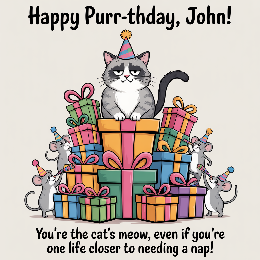Cats, and Birthday Card