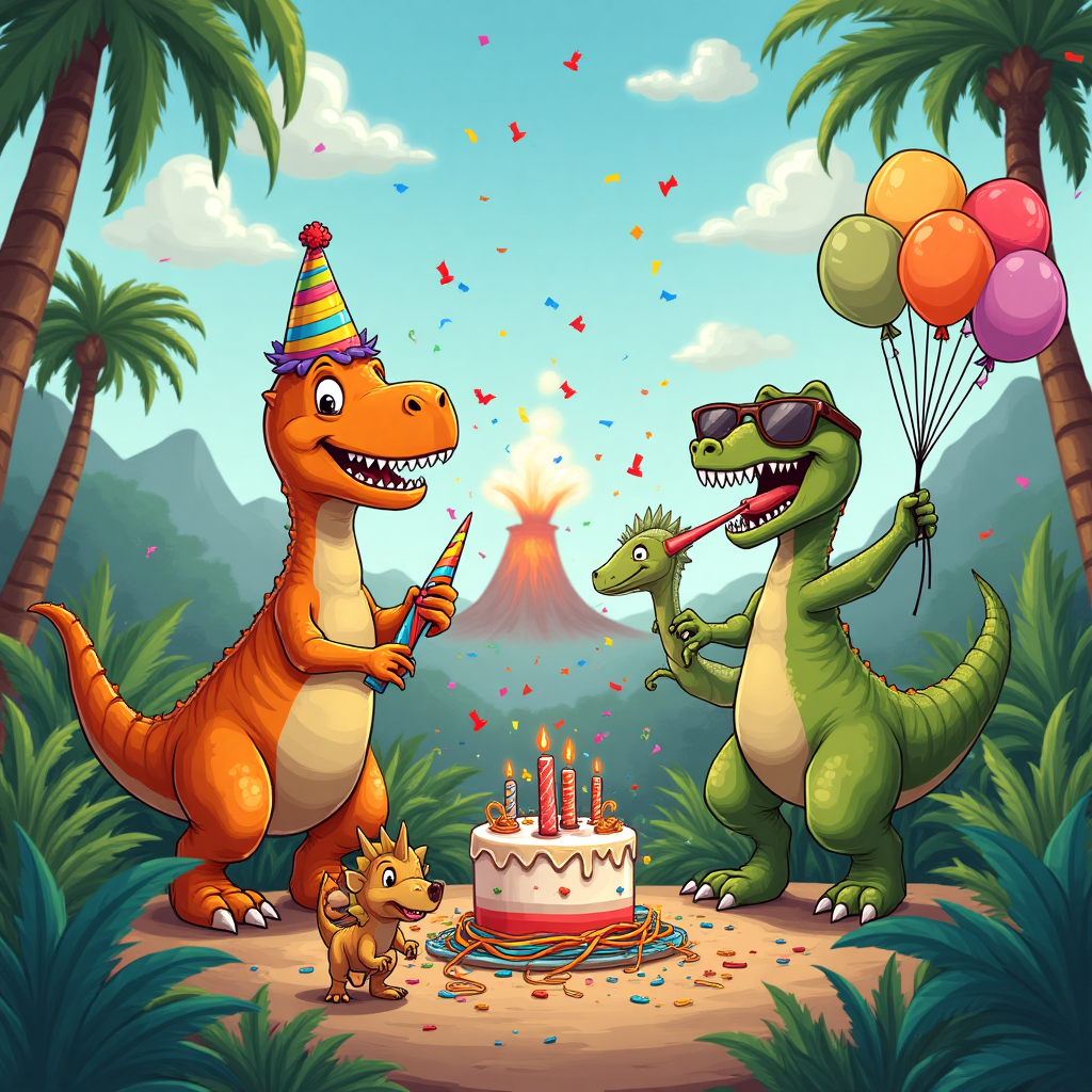 Dinosaurs, and Birthday Card