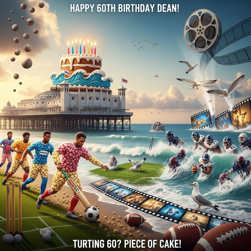 Brighton , Brighton and hove albion, Soccer, Cricket, American football , Movies, Cake, and Birthday Card