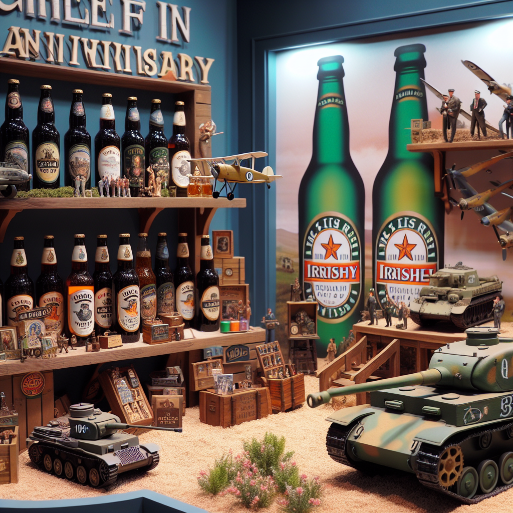 Imagine a whimsically charming setup for a 10th anniversary celebration, infused with the spirit of rockabilly culture, enhanced by a backdrop of classic 1950s music. Aesthetic shelves filled with bottles of a popular Irish stout convey a unique Irish charm to the atmosphere. Detailed models of World War II tanks and aircraft from Germany lend an interesting and realistic element to the scenario, appealing to history buffs. All these elements combine to produce an immersive and engaging rockabilly ambiance for the commemorative event.
Generated with these themes: 10th anniversary, Rockabilly, 1950s music, Guinness, Ww2 German tanks, and Ww2 aeroplanes.
Made with ❤️ by AI.