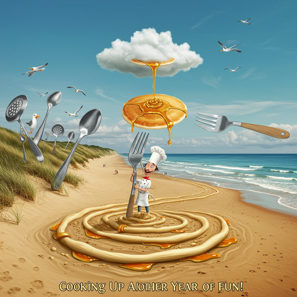 Beadnell bay, cooking, and Birthday Card
