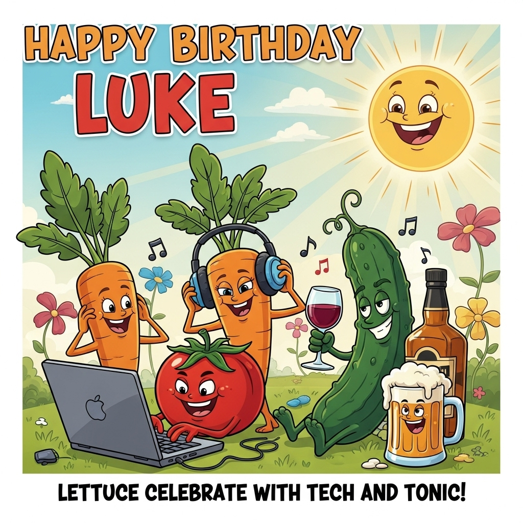 Gardening, Flowers, Vegetables, Computers, Wine, Whiskey, Beer, and Birthday Card