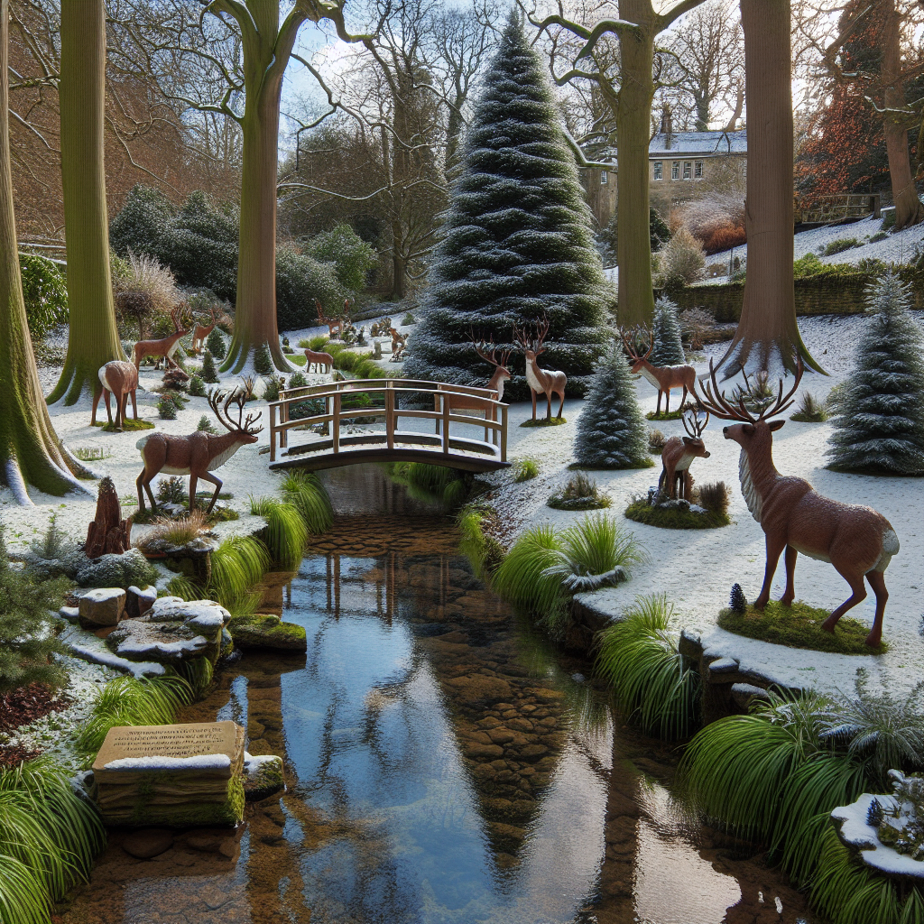 In a verdant corner of Newcastle University's park, a live Christmas tableau is set against a backdrop of snow-dusted trees, a testament to the landscape architecture's harmony with nature. Lifelike deer figurines graze near a clear stream running through a carefully preserved natural setting. Across a charming wooden bridge, the scene's focal point is a grand Christmas tree, bedecked in eco-friendly ornaments. The serene ambiance is perfected by a stone plaque bearing the inscription 'May the true spirit of Christmas shine in your heart and light your path.', reflecting the tranquil water.
Generated with these themes: Newcastle university,landscape architecture.
Made with ❤️ by AI.
