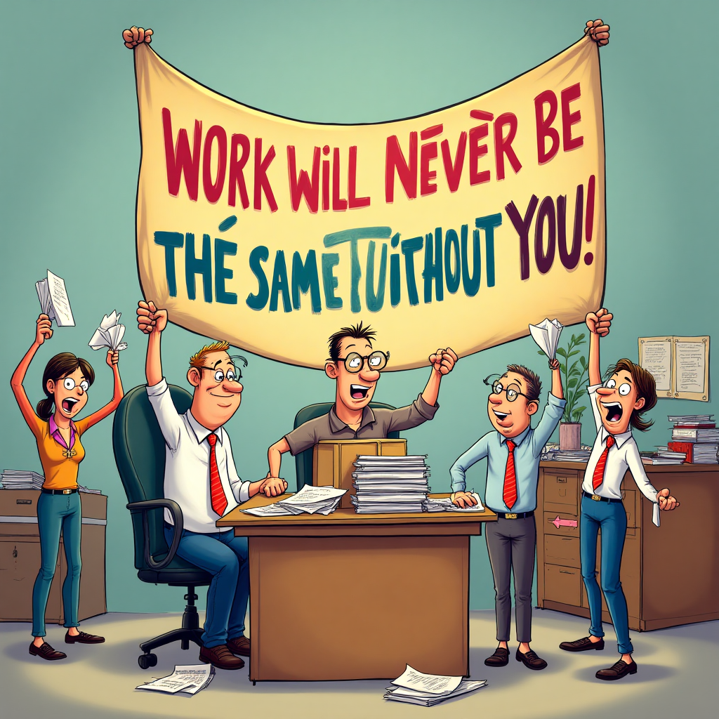 Work, and Farewell Card