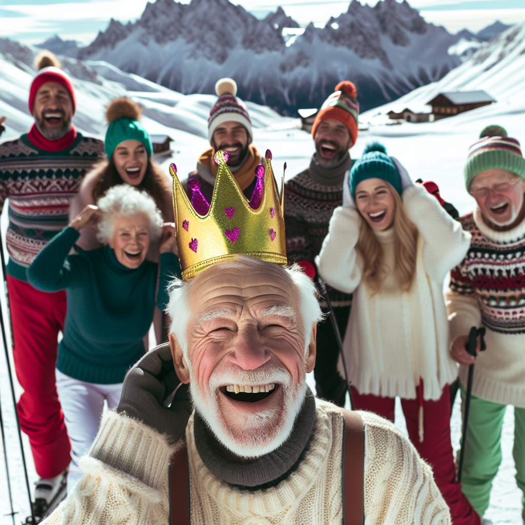 A joyful elderly man, around his 80s, with a prominent beard is captured in the act of skiing down a picturesque mountain slope. On his head, he's donning a playful birthday crown, bobbing with his every movement. Meanwhile, a group composed of his family and friends, each with an unique descent and gender, are gathered on a snow-covered plateau in the background. Their colourful winter outfits stand out vividly against the untouched, snowy landscape. They are singing a lively birthday song for the elderly skiing lover, significantly contributing to the celebratory feel of the accurate birthday Get together.
Generated with these themes: 80, Bearded man, Skiing, Choir, and Mountains .
Made with ❤️ by AI.