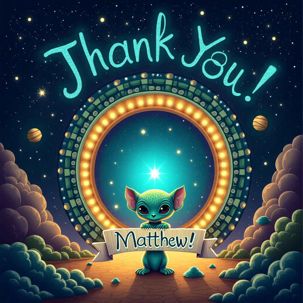 Stargate Thank-you Card