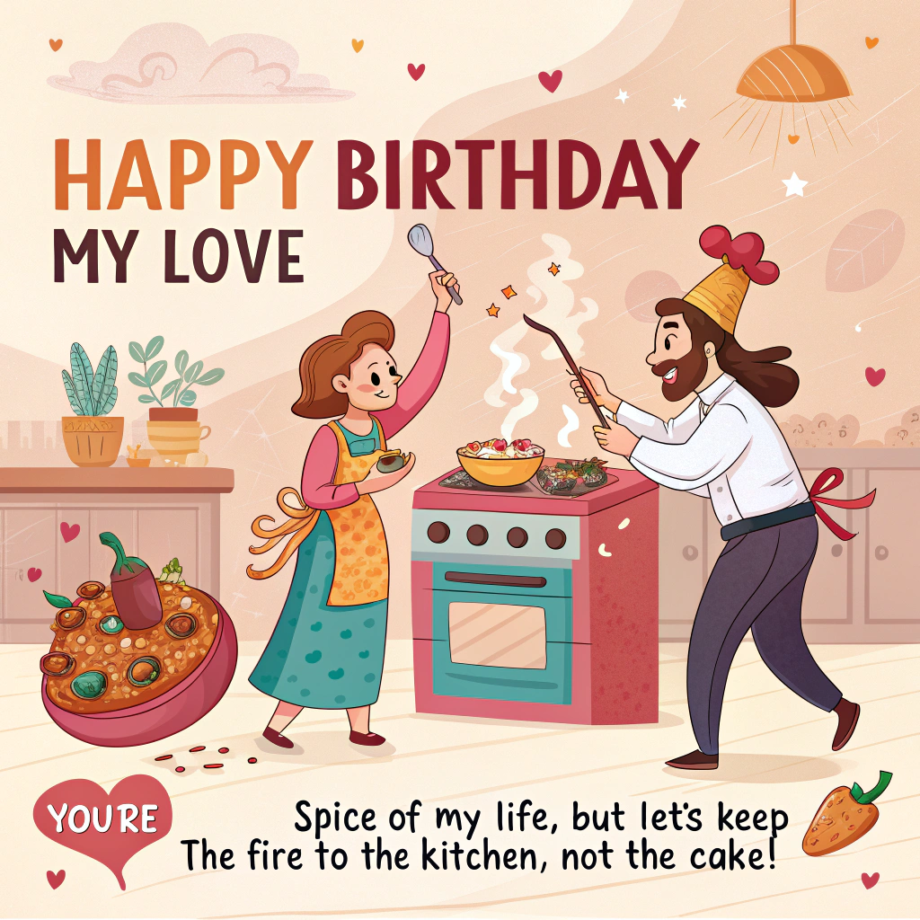 Cooking, Walks, Foot Rubs, and Birthday Card