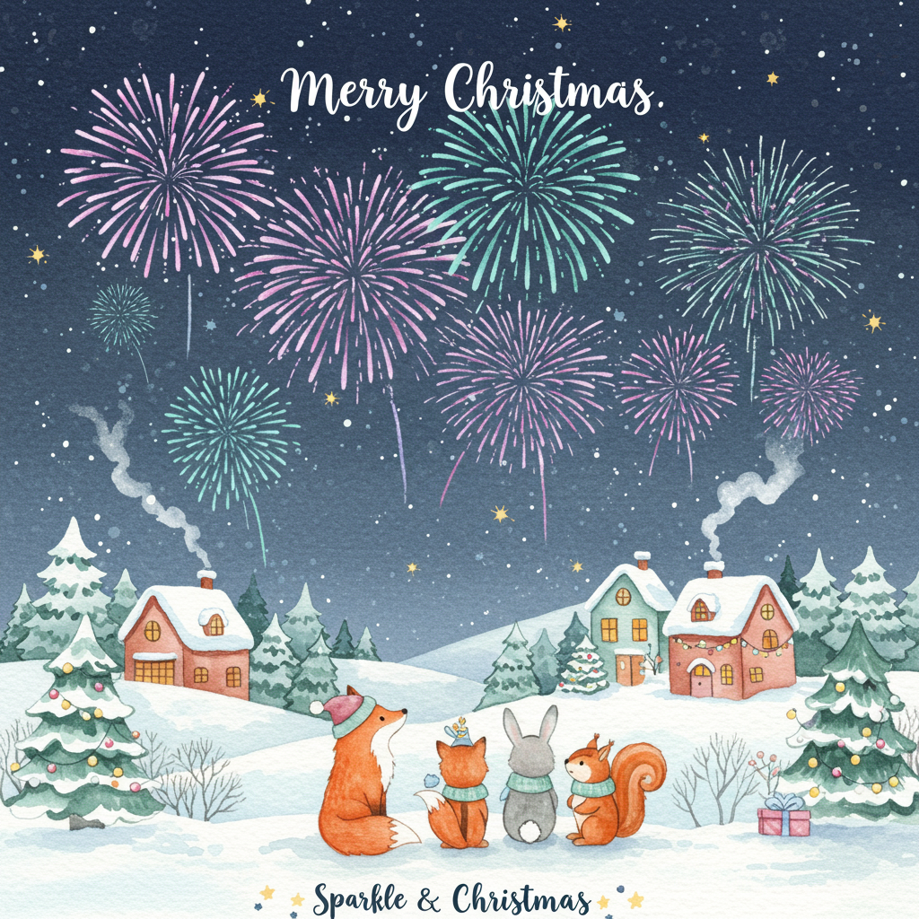 Fireworks, and Christmas Card