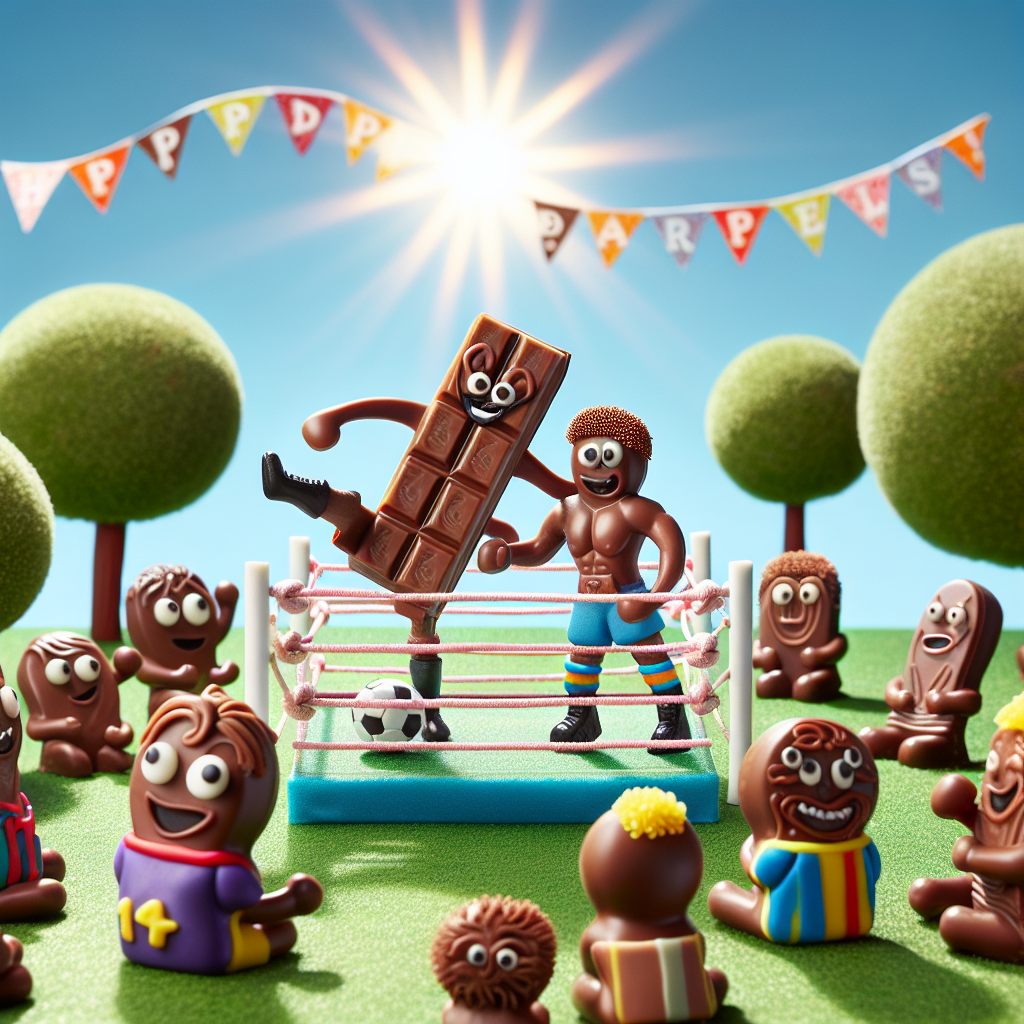Chocolate, Wrestling , Soccer, and His family Fathers-day Card