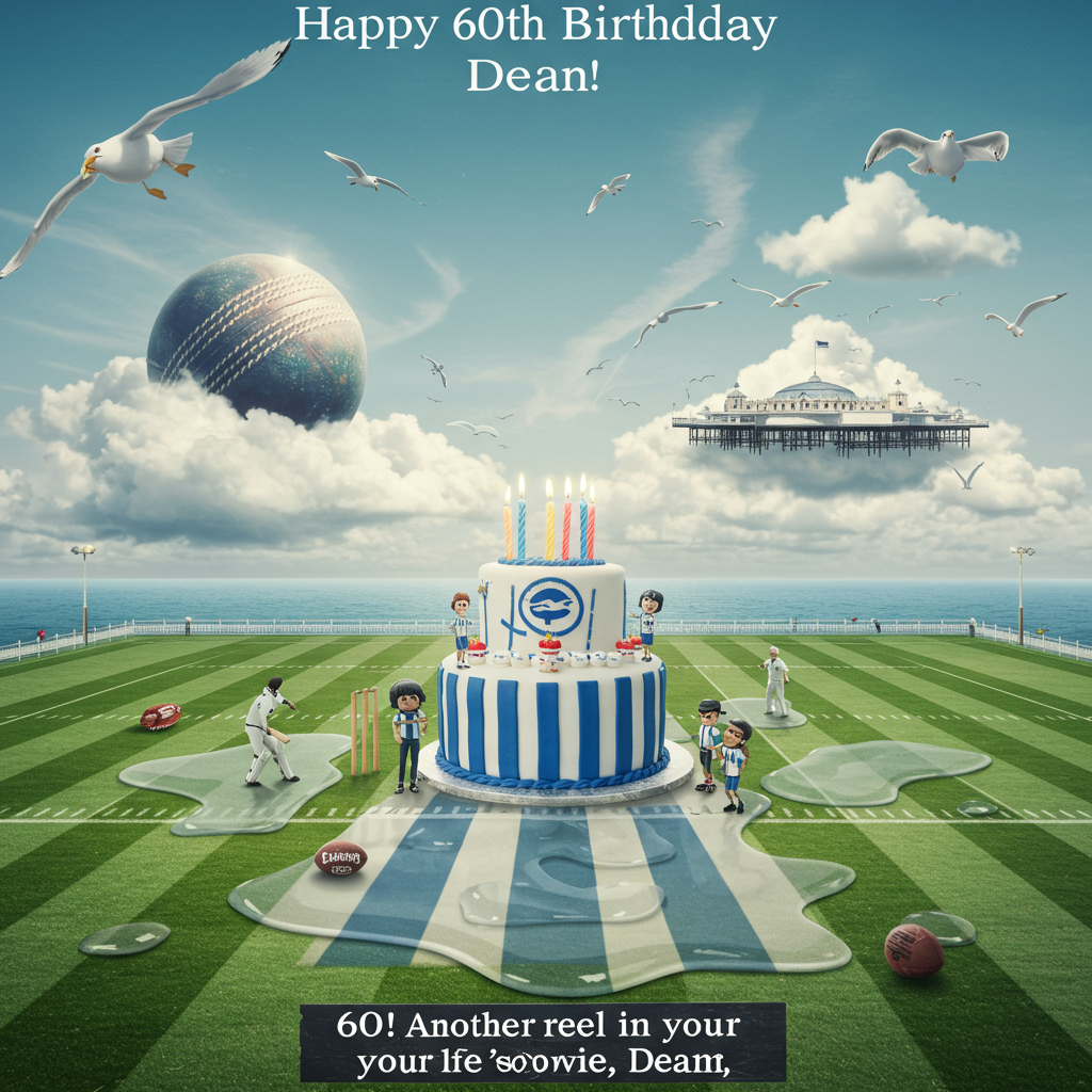 Brighton, Brighton and hove albion, Cricket, American football, Cake, Movies , 60th birthday , and Birthday Card