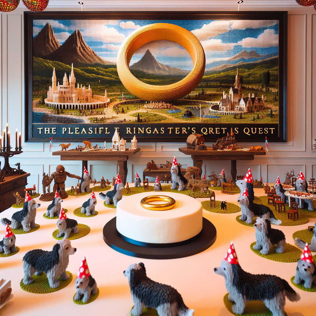 Lord of the rings, Lego, and Alsatians Birthday Card